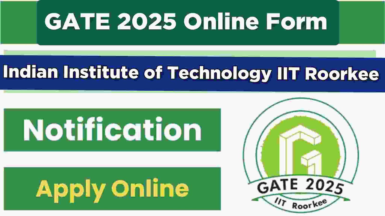 GATE 2025 Online Form